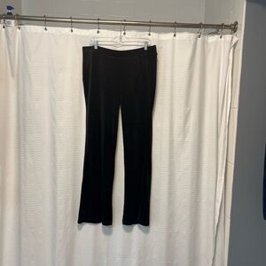 Juicy Couture Black Velour Lounge Pants with rhinestones on back